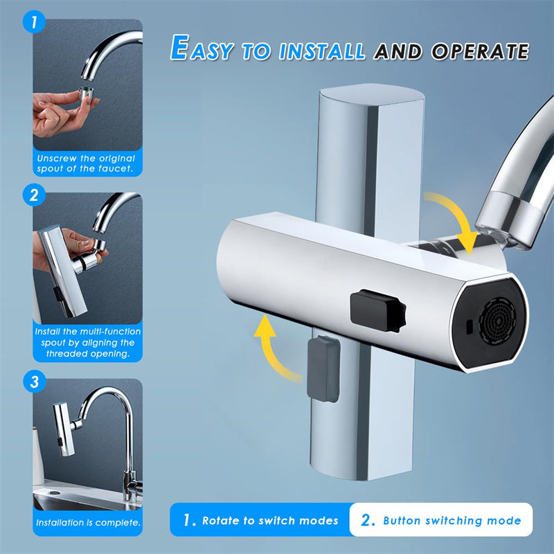 Adaptador de Grifo Cascada 360º Antisalpicaduras - Nokto