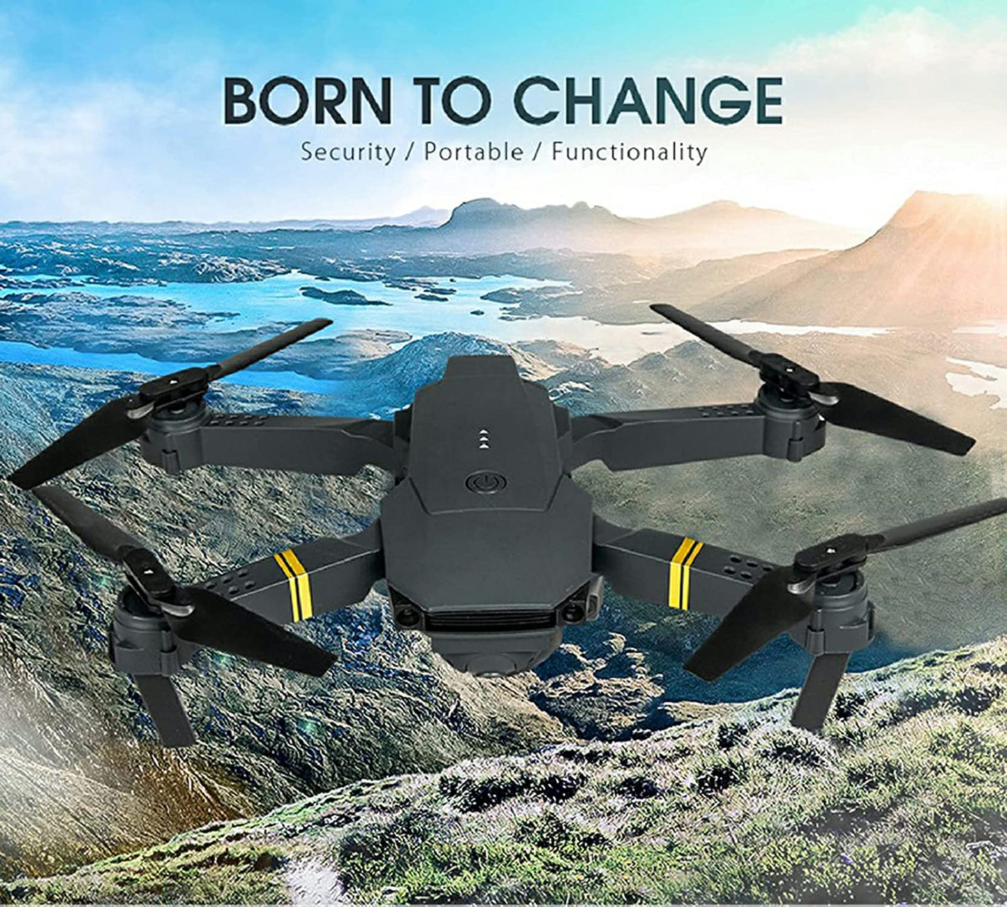 4K HD Dual Camera RC FPV WiFi Portable Wide Angle Foldable Quadcopter Drone DC-THE CEO